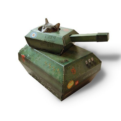 Tank UK Cat Cardboard Play House