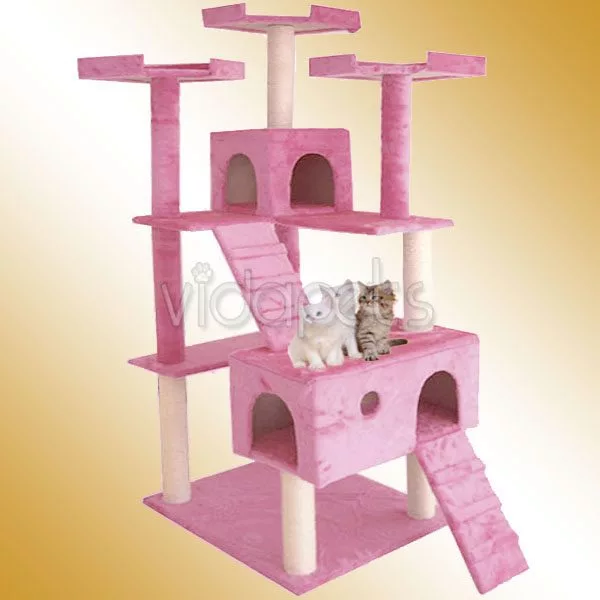 Pink Cat Scratching Tree UK