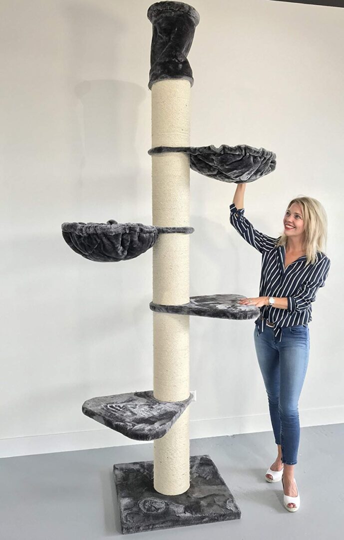 Cat Tree Maine Coon Tower (Anthracite) LOWEST PRICES GUARANTEED