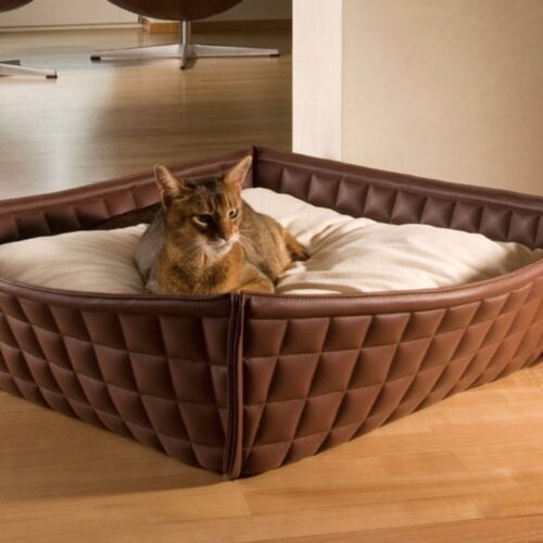 BOWL Leather Cat Bed