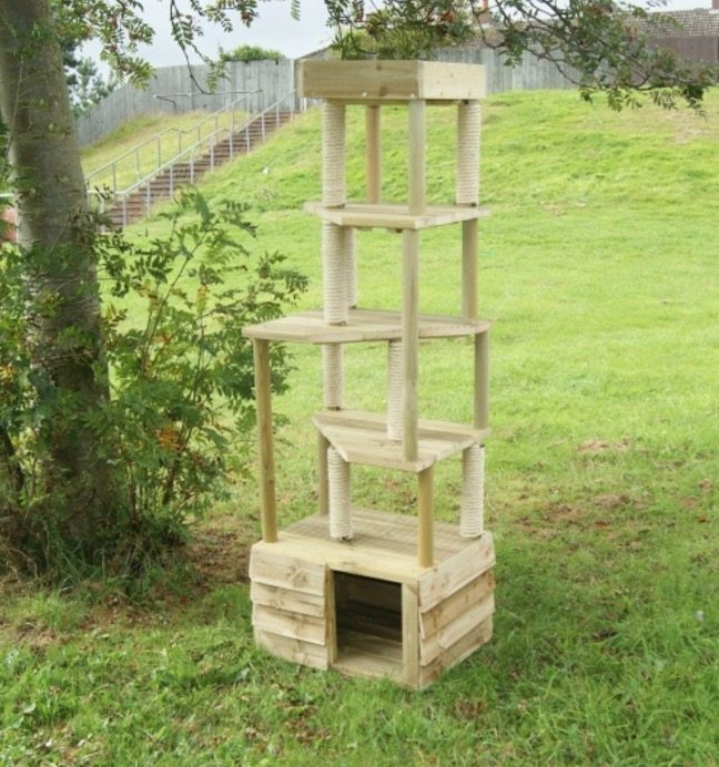 The 5 Tier T S Guaranteed, Outdoor Cat Tower Uk