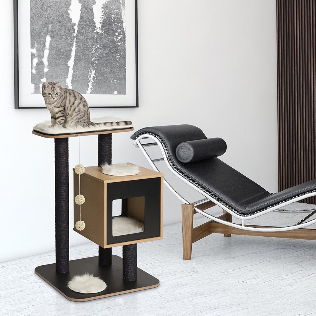 Vesper V-Base Black, Cat Tree | LOWEST PRICES GUARANTEED | FREE DELIVERY