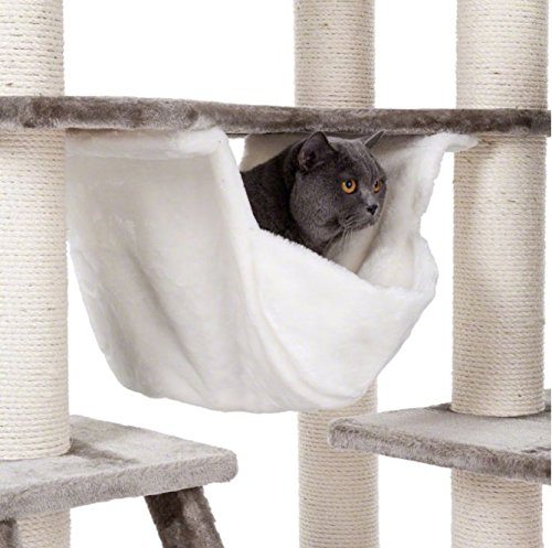 Well Equipped XXL Cat Tree with Sleeping Den Large Hammock 2 Beds and Extra Thick Scratch Poles Ideal for Multicat Households and Large Cats 0 4 - Choose the Perfect Cat Tree!