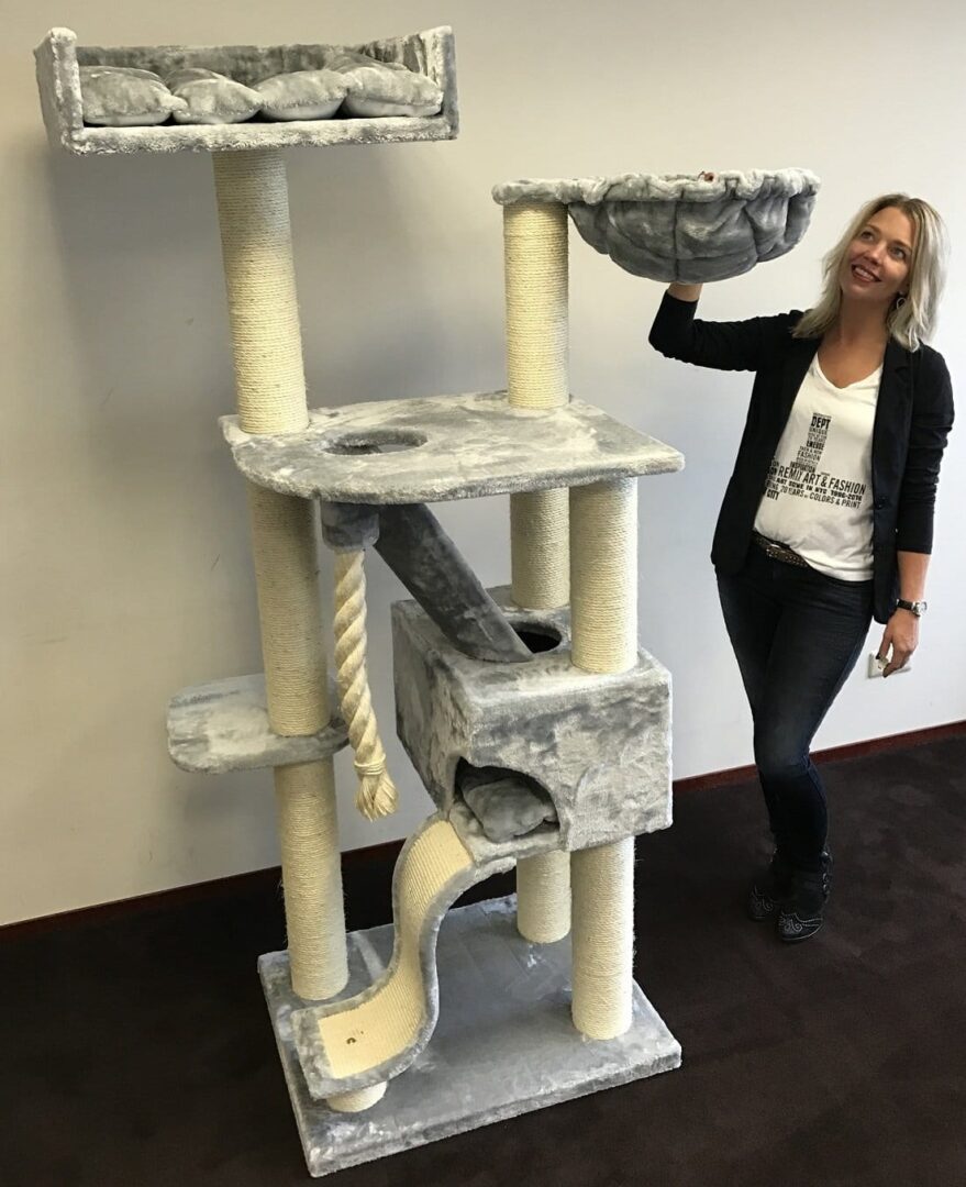 Kilimanjaro Deluxe Cat Tree (Light Grey) LOWEST PRICES GUARANTEED