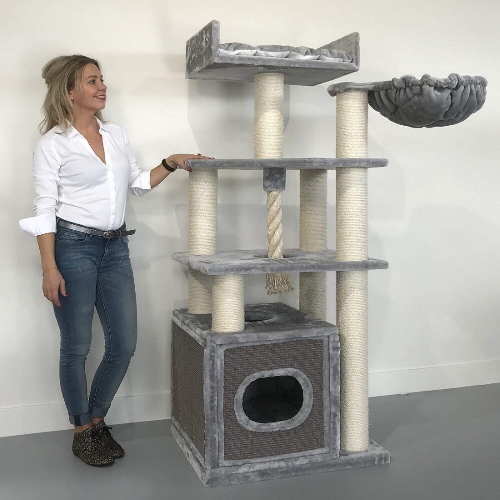 Cat Relax Cat Tree XXL (Grey) LOWEST PRICES GUARANTEED FREE DELIVERY