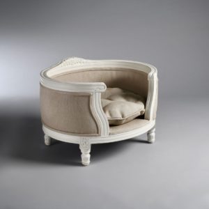 Royal George Cat Bed (Linen Ecru)