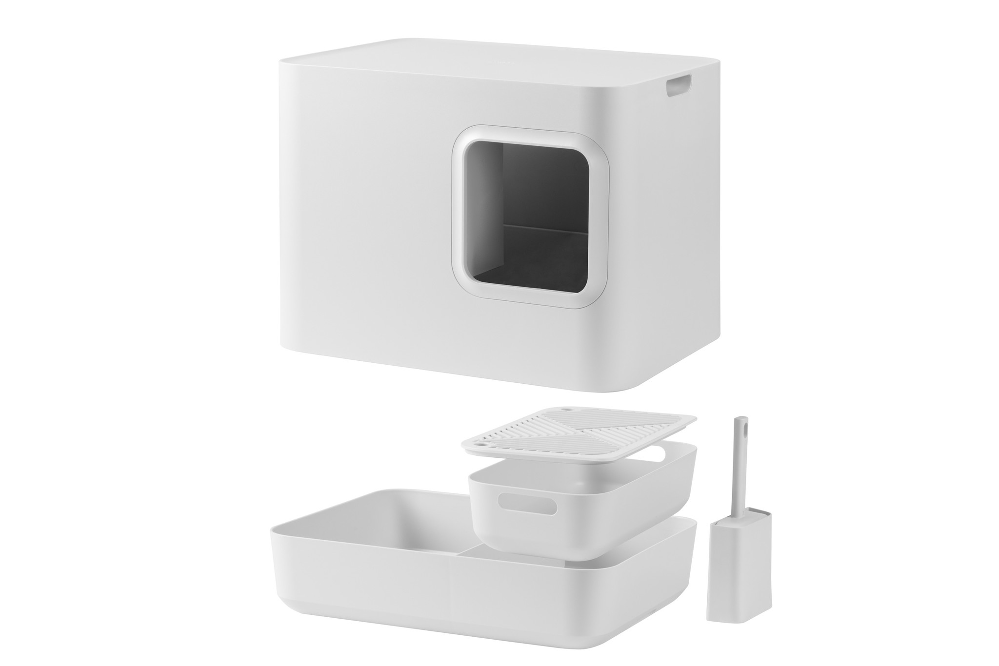 Hoopo® Dome Cat Litter Box White LOWEST PRICES GUARANTEED FREE DELIVERY