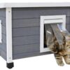 Kerbl Rustica Cat House (Grey / White) - Image 3