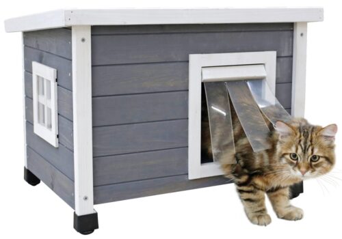 Kerbl Rustica Cat House (Grey / White)