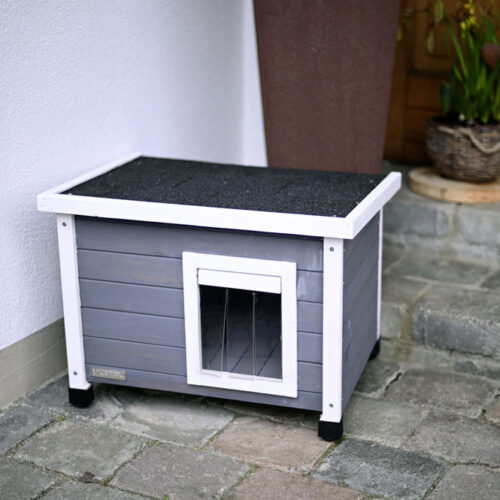 Kerbl Rustica Cat House (Grey / White)