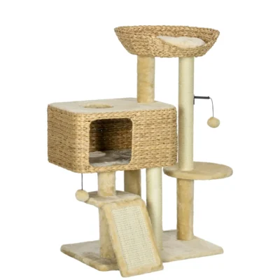 Woven-Rest Cat Climbing Tower – 95cm – view 1
