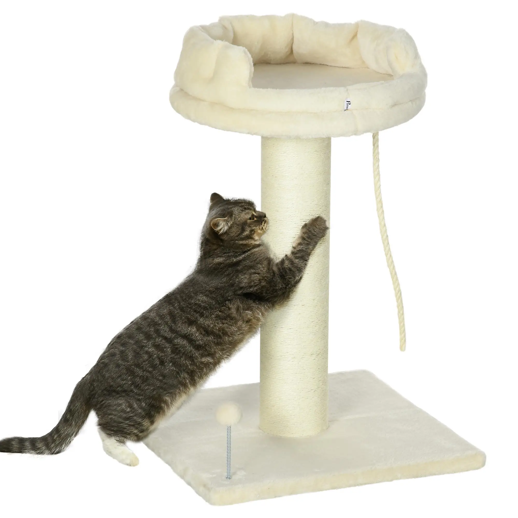 Cream Sisal Cat Activity Tree – view 1