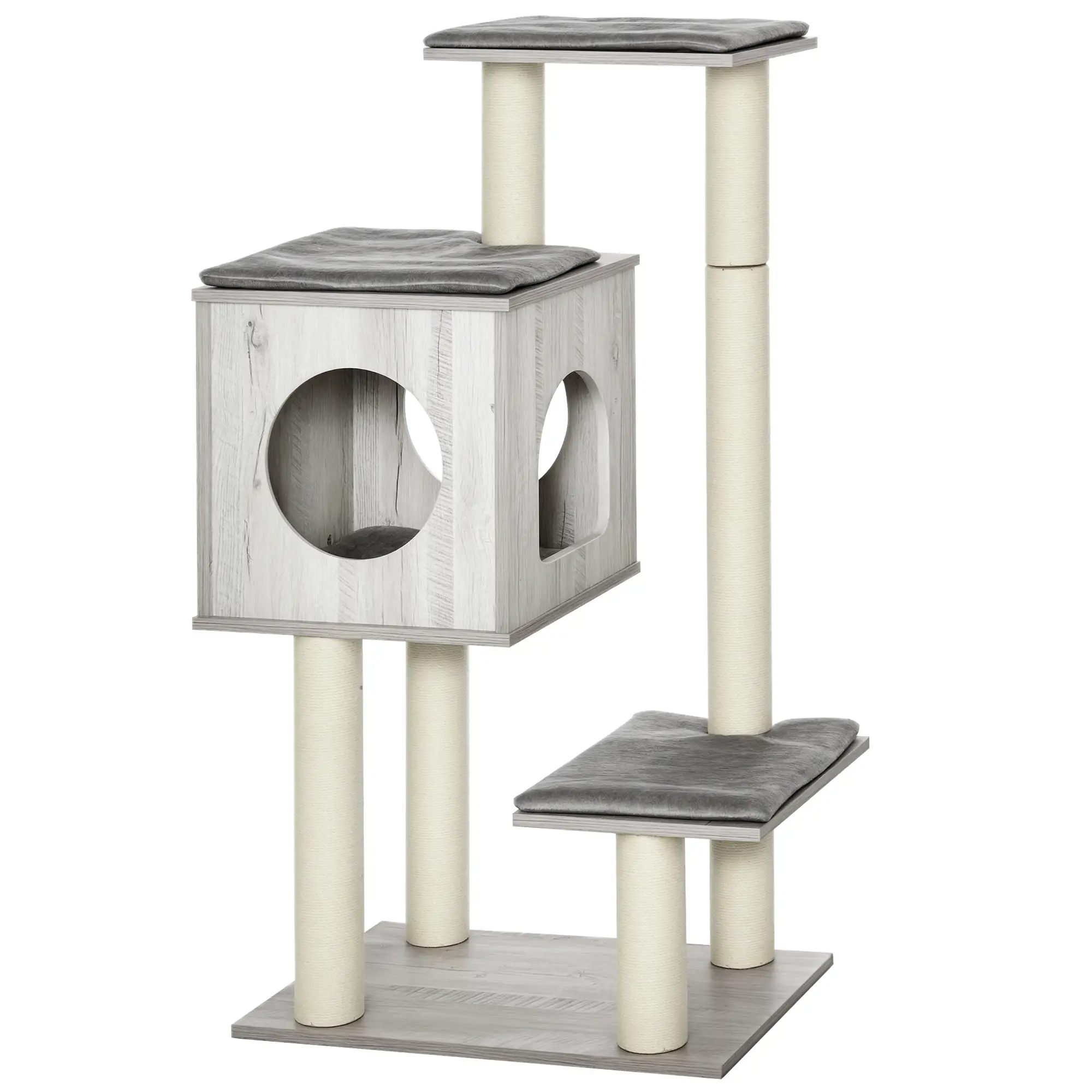 Jute Condo Cat Tower – 113cm – view 1