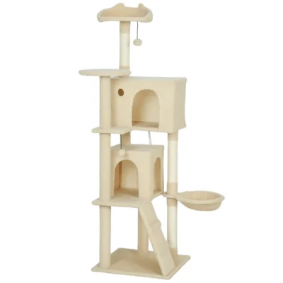 Twin-Den Cat Climber – 160cm Beige – view 1