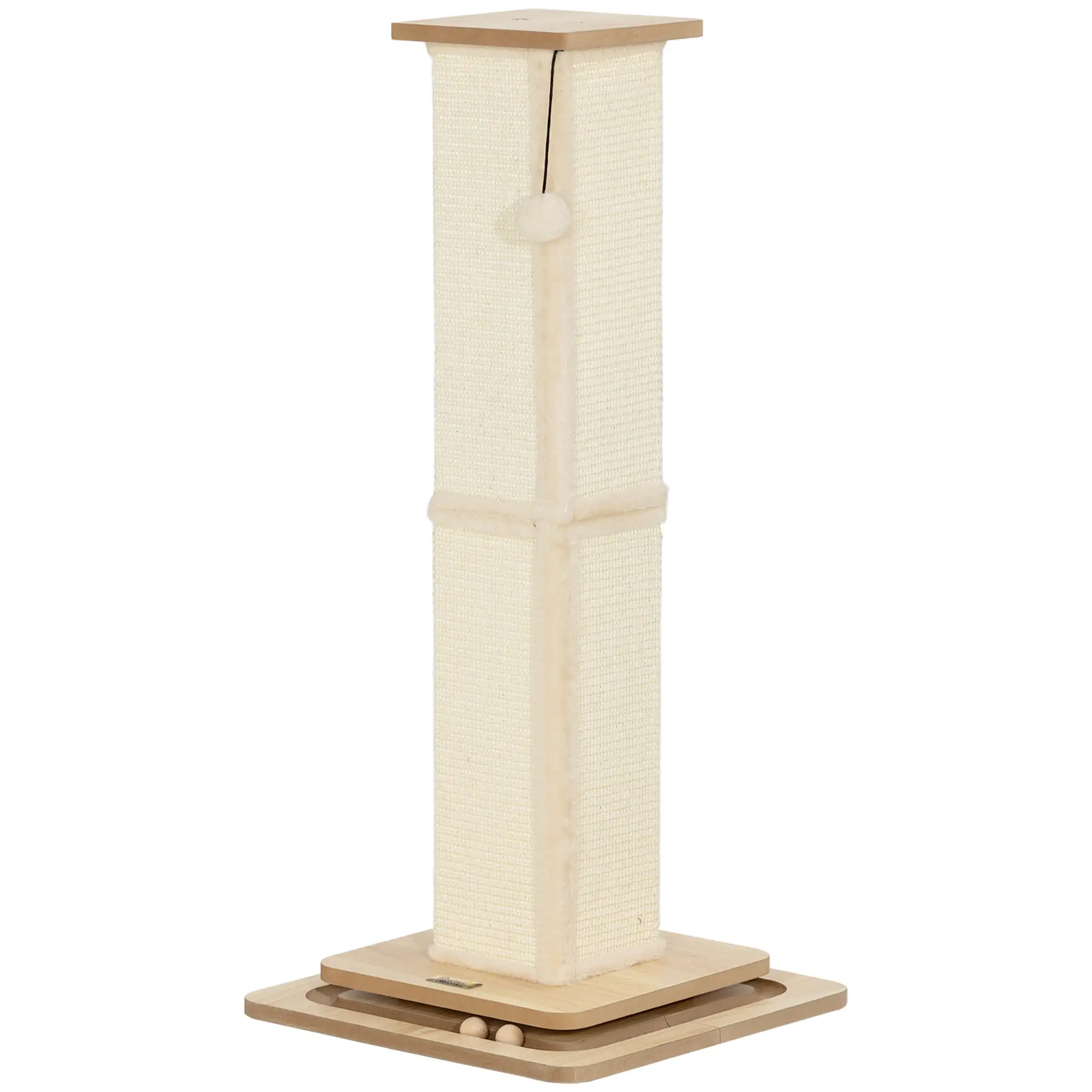 Trackball Sisal Cat Scratcher – 87cm Oak – view 1