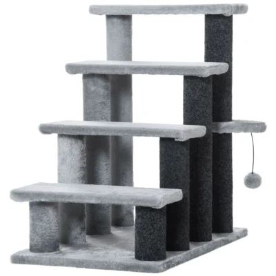 Four-Step Scratch & Climb Stairs – Grey – view 1