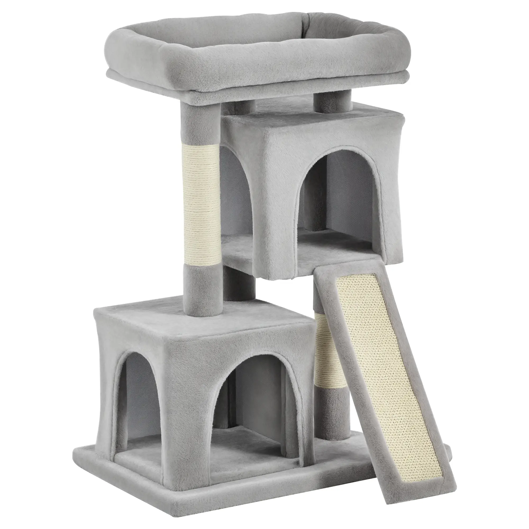 Scratch-Board Cat Climber – 81cm Grey – view 1
