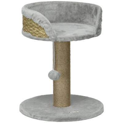 Grey Scratch & Perch Cat Tower – view 1