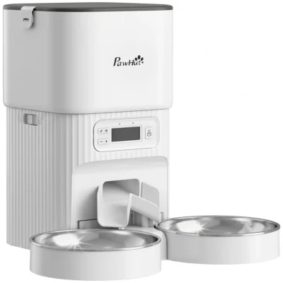 Twin-Bowl Timed Cat Feeder – view 1
