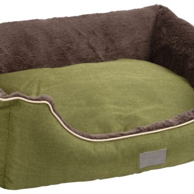Samuel Plush Cat Bed – Green & Dark Grey, 50cm – additional product view