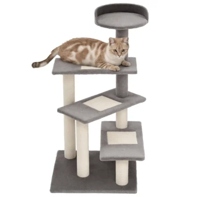 Everyday Cat Climbing Tower – 100cm Grey – view 1