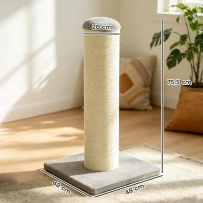 Tall Sisal Stretch Scratcher – Light Grey – view 3