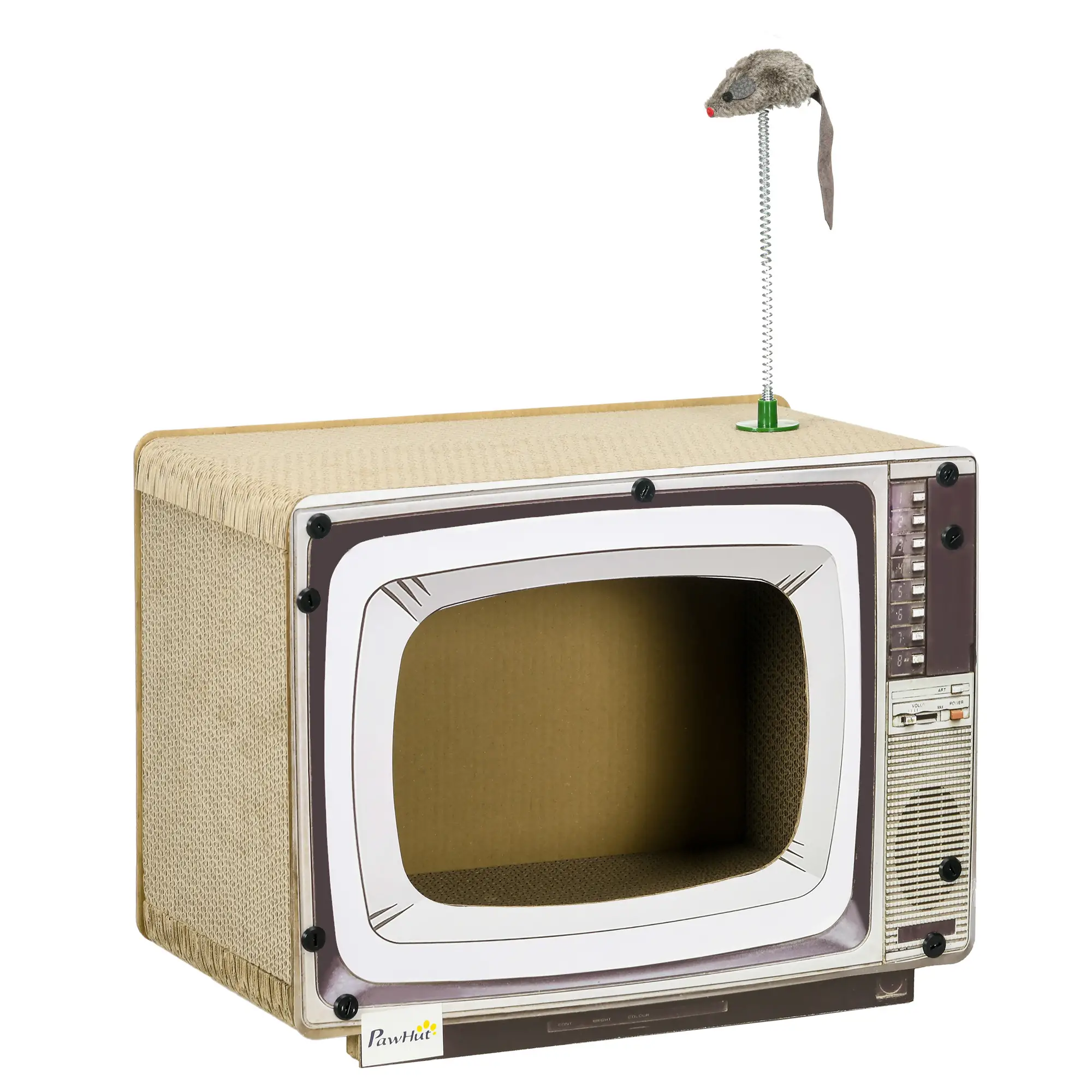 Retro Television Cat Scratch Box – view 1