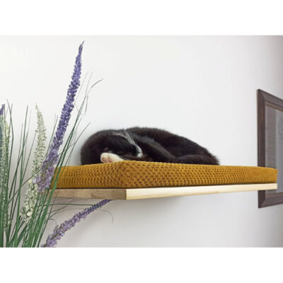 Cats Atalier Cozy Nook Wooden Cat Wall Shelf – 60cm – product view 1
