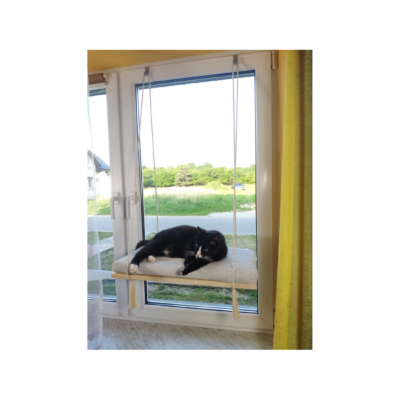 Cats Atalier Sunny Spot Wooden Cat Window Shelf – 60cm – product view 2