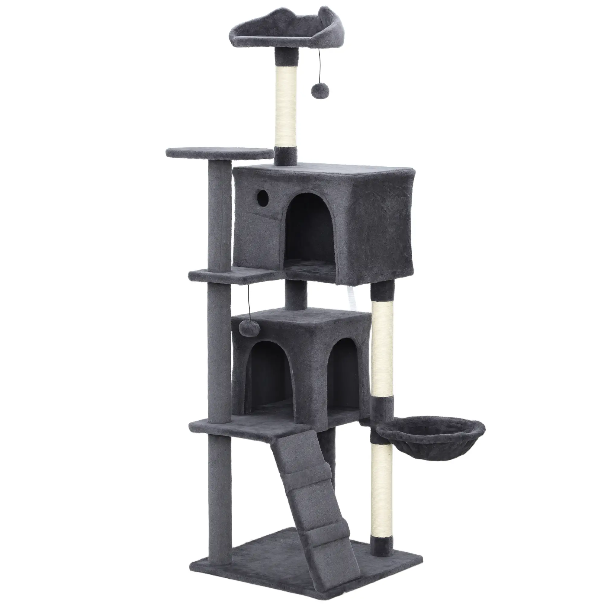 Twin-Den Cat Climber – 160cm Charcoal – view 1