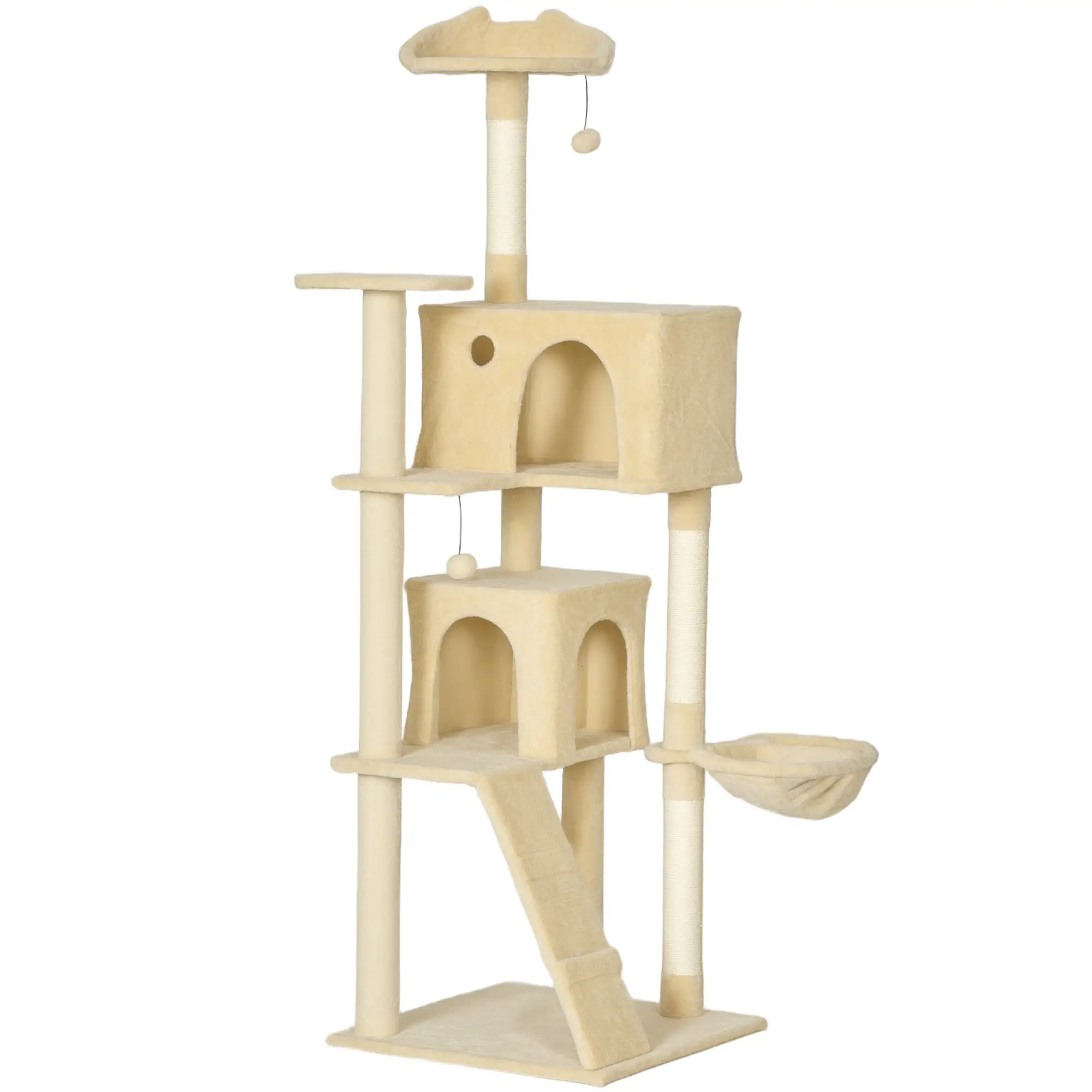 Twin-Den Cat Climber – 180cm Beige – view 1