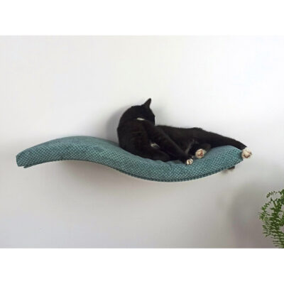 Cats Atalier WAVE Symmetrical Right Metal Cat Wall Shelf – 75cm – product view 3