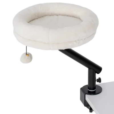 Swivel Desk Cat Hammock – Cream – view 1