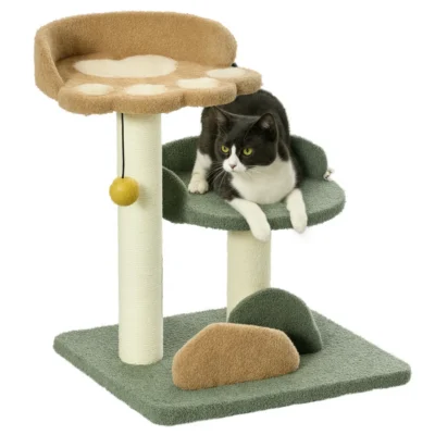 Twin-Bed Kitten Tree – 52cm – view 1