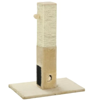 Broad-Base Jute Cat Scratcher – Beige – view 1