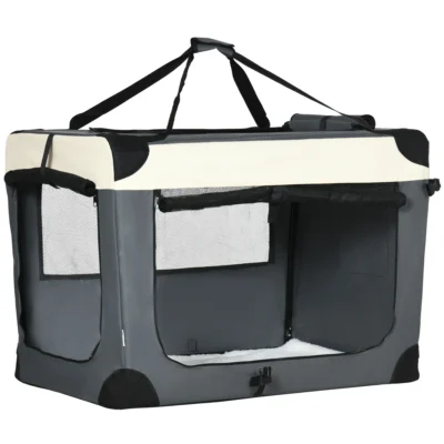 Extra-Roomy Folding Cat Carrier – 91cm Grey – view 1